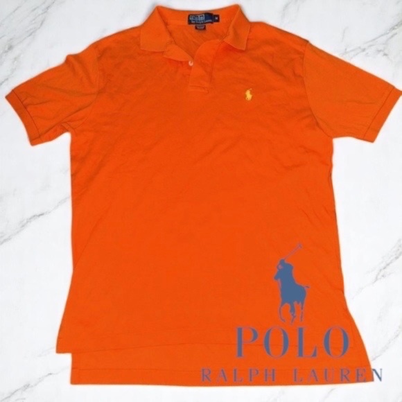 2 Orange Ralph Lauren Men’s Medium Regular Polo - Picture 9 of 10